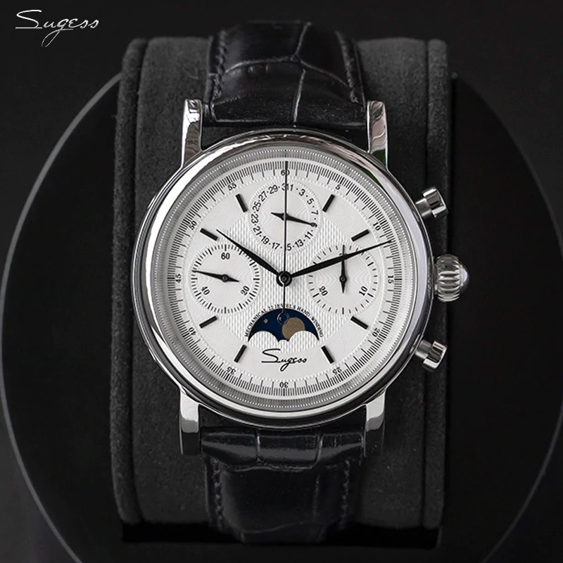 Omega Watch Constellation - Sugess Herenhorloge Origineel uurwerk ST1908 Mechanische