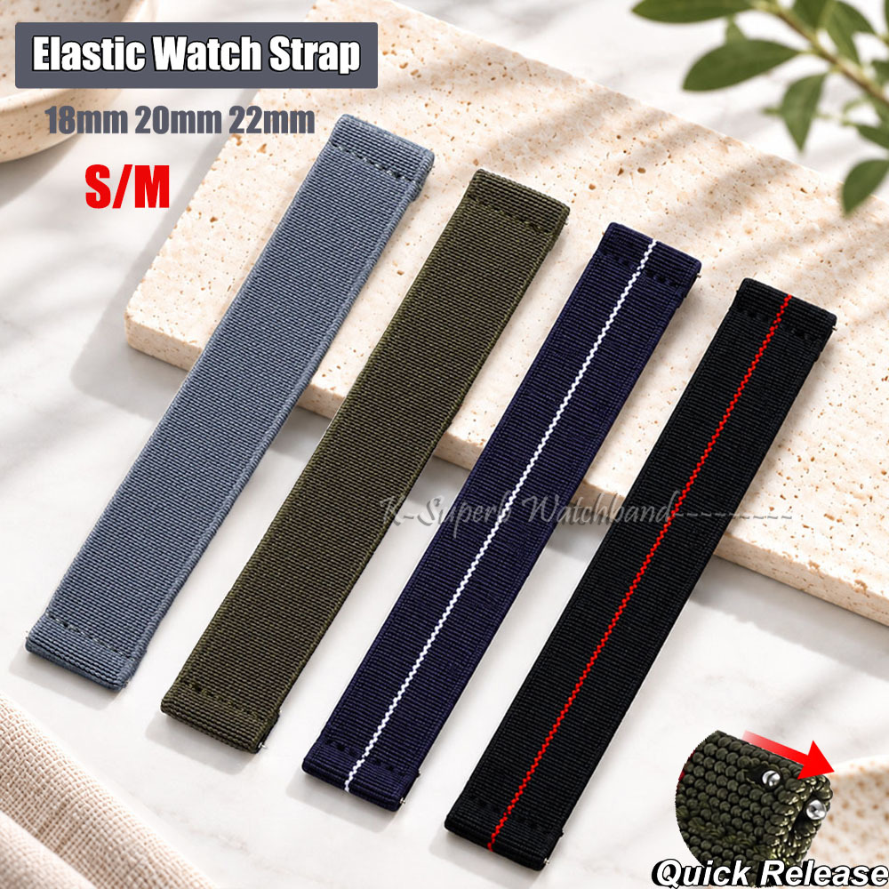 S/M elastische horlogeband voo - Parachute Strap Elastic recensie en prijs