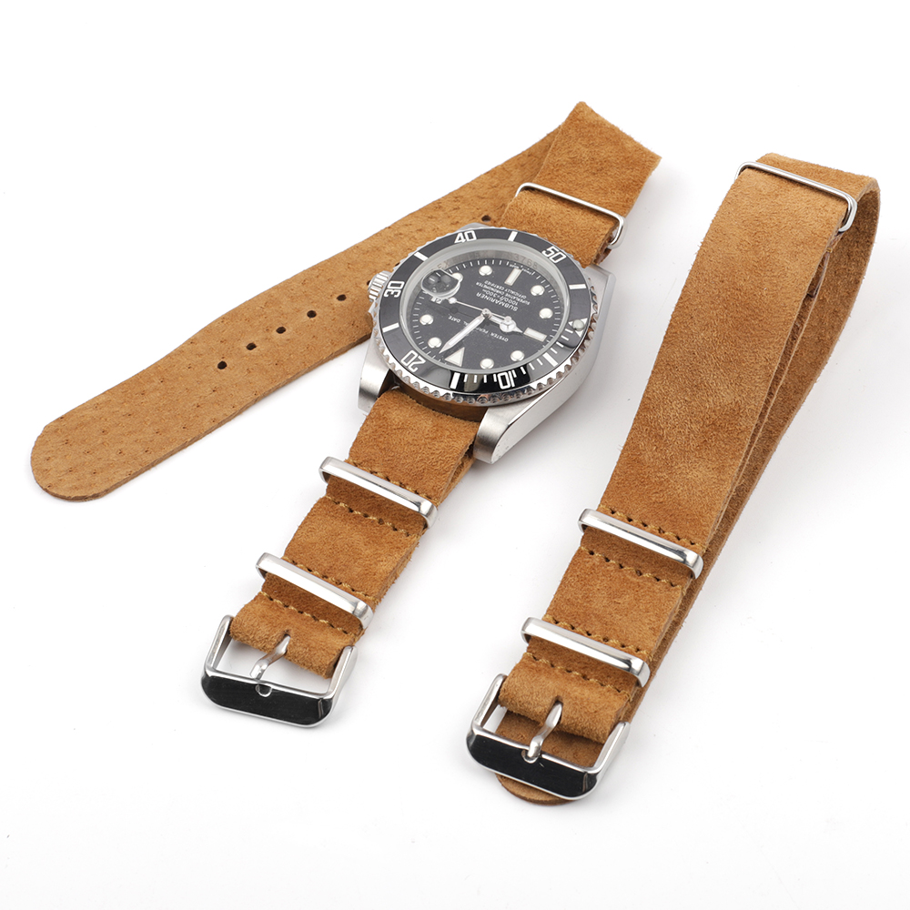 Zachte retro suède lederen ban - Suede Strap Watch recensie en prijs